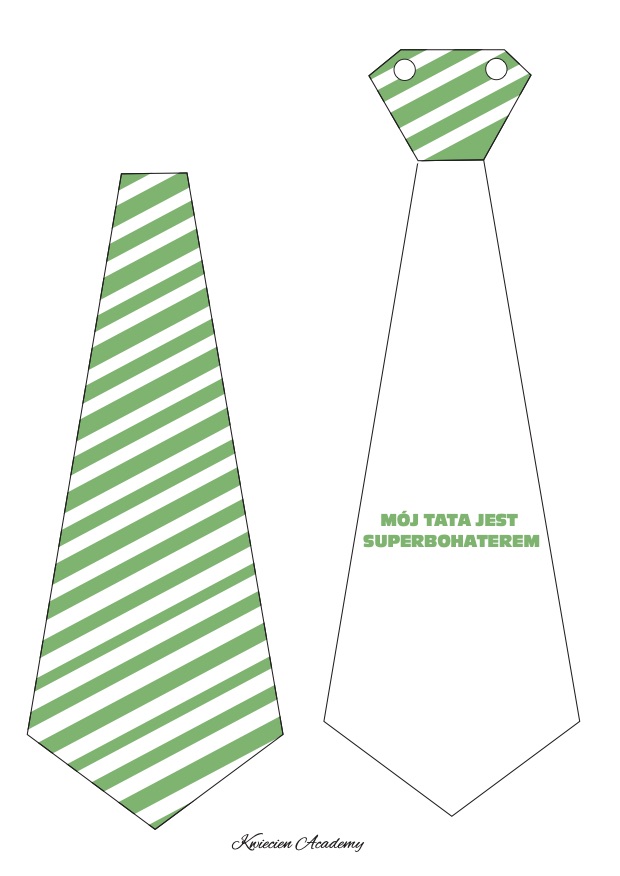 krawat zielony