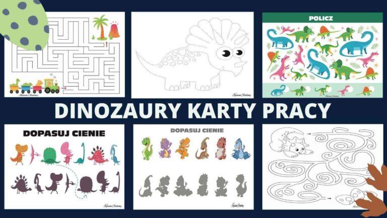 Dinozaury karty pracy