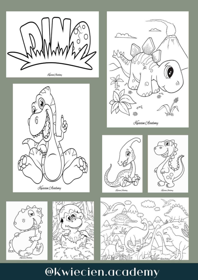 kolorowanki dinozaury