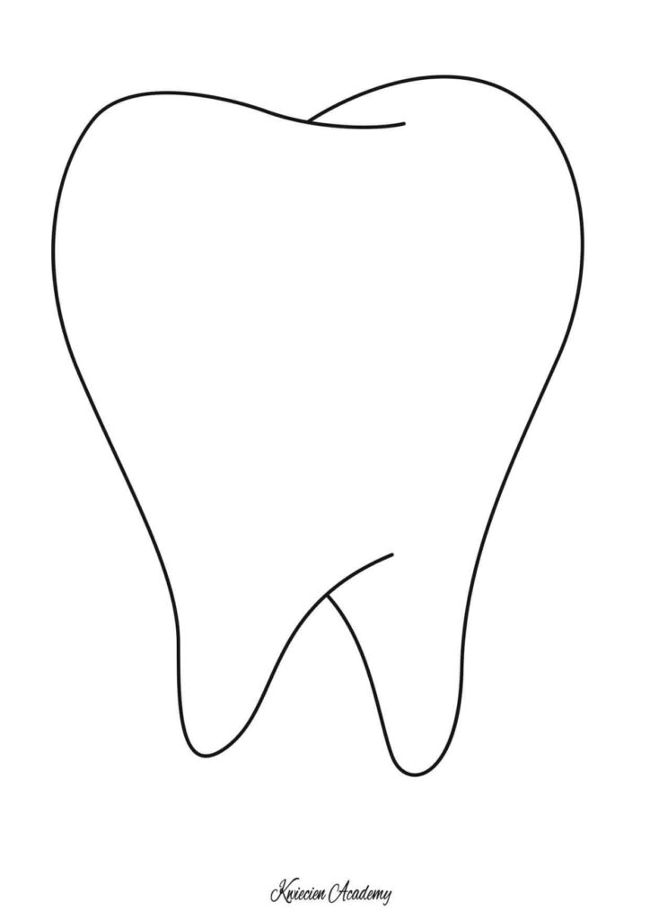 Ząb kolorowanka