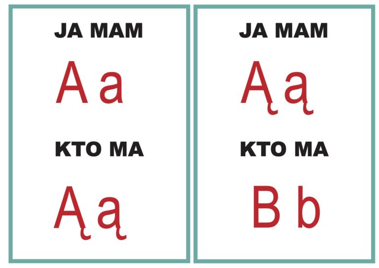 Ja mam kto ma litery drukowane