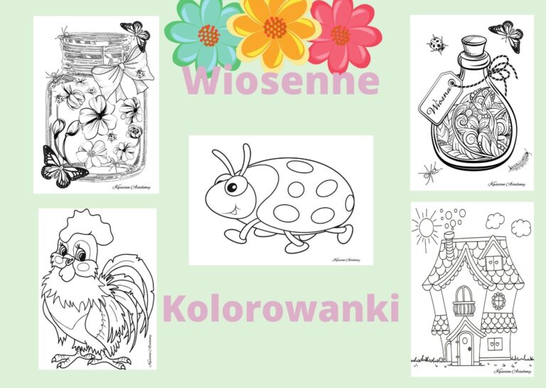 wiosna kolorowanki