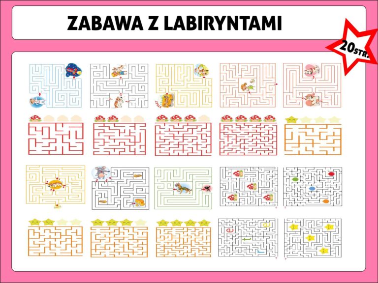 labirynty dla przedszkolaków