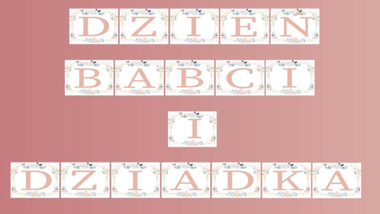 Girlanda Dzień Babci i Dziadka