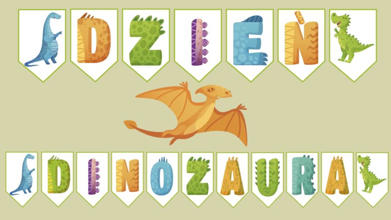 Girlanda Dzień Dinozaura