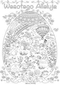 Wielkanocna kolorowanka XXL