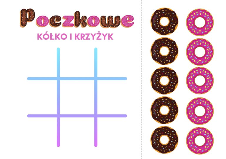 Pączkowe kółko i krzyżyk