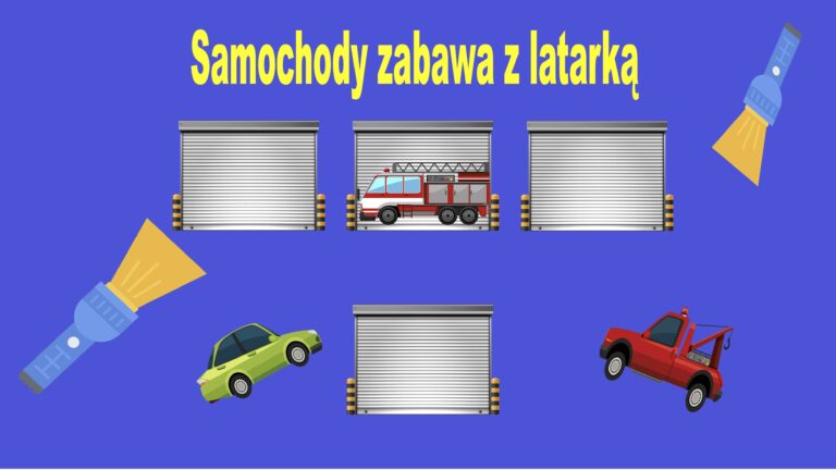 Zabawa z latarką - samochody