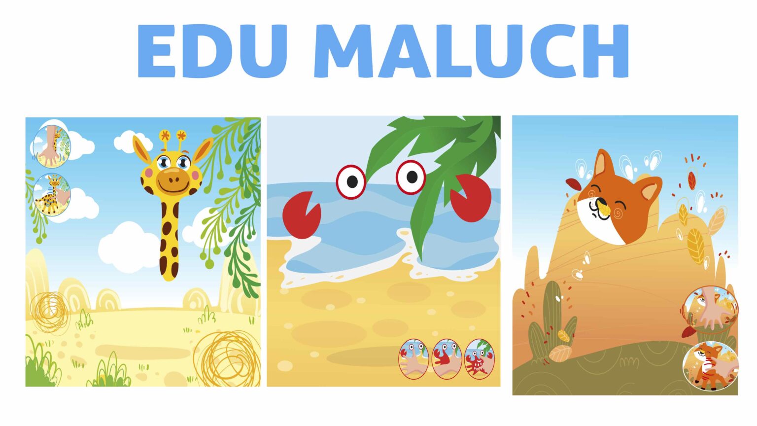 Edu maluch - karty pracy dla 2 - 3 latków