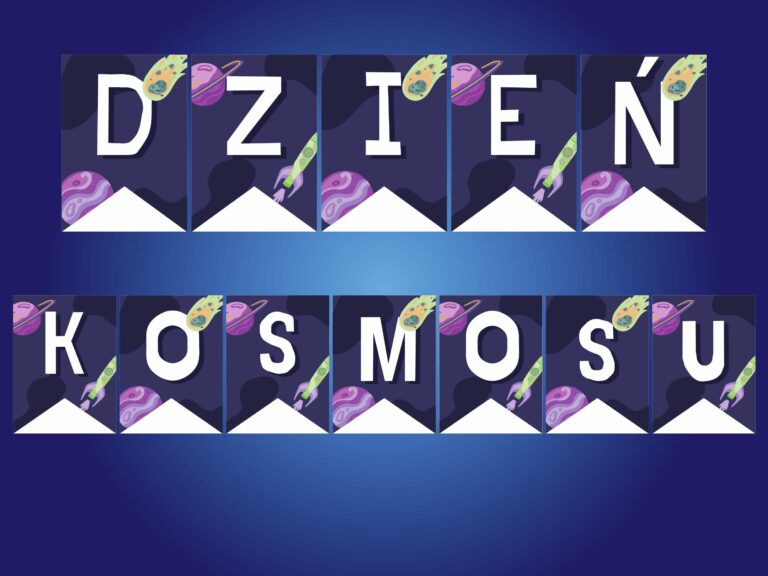 Dzień kosmosu - girlanda do druku