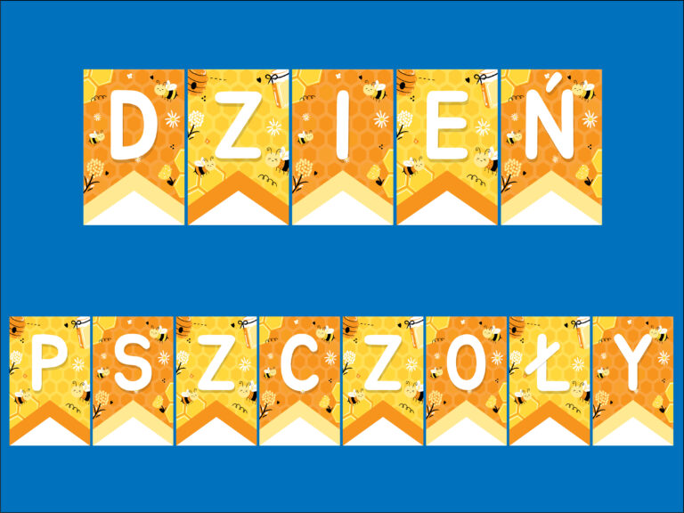 dzień pszczoły - girlanda