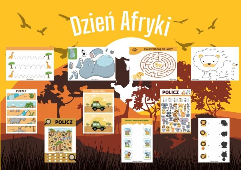 Afryka — karty pracy dla dzieci