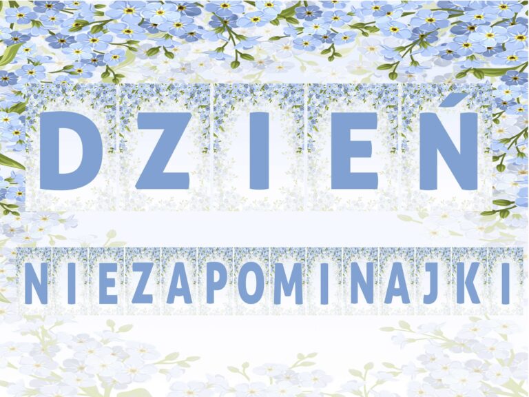 Girlanda na Dzień Niezapominajki