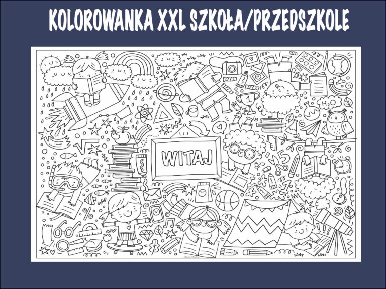 Kolorowanka XXL na rozpoczęcie roku szkolnego!