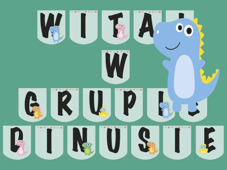 Girlanda: Witaj w grupie Dinusie!