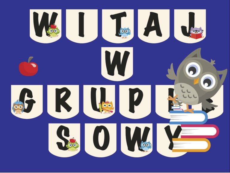 Girlanda: Witaj w grupie sowy/ sówki