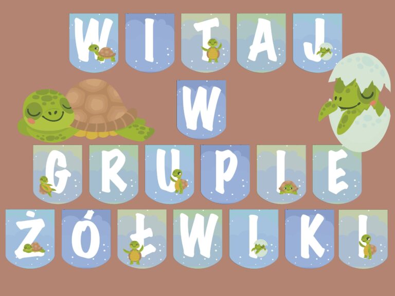 Girlanda: Witaj w grupie żółwiki