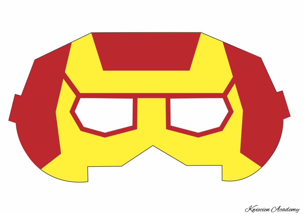 Maski superbohaterów do druku