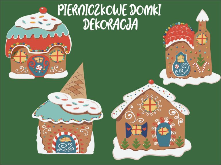 Domki z piernika — dekoracja