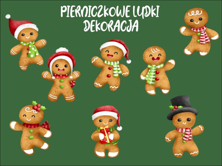 Piernikowe ludki — dekoracja do druku