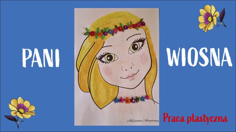 Pani Wiosna - Szablon do Pracy Plastycznej