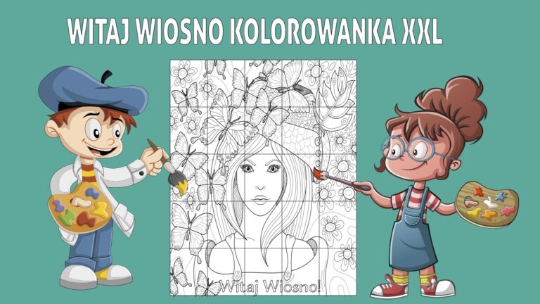 Witaj Wiosno — kolorowanka XXL