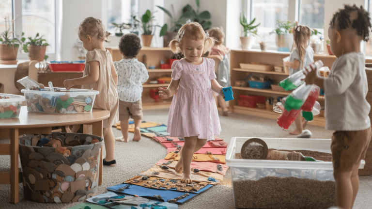 Zabawy sensoryczne z materiałów recyklingowych