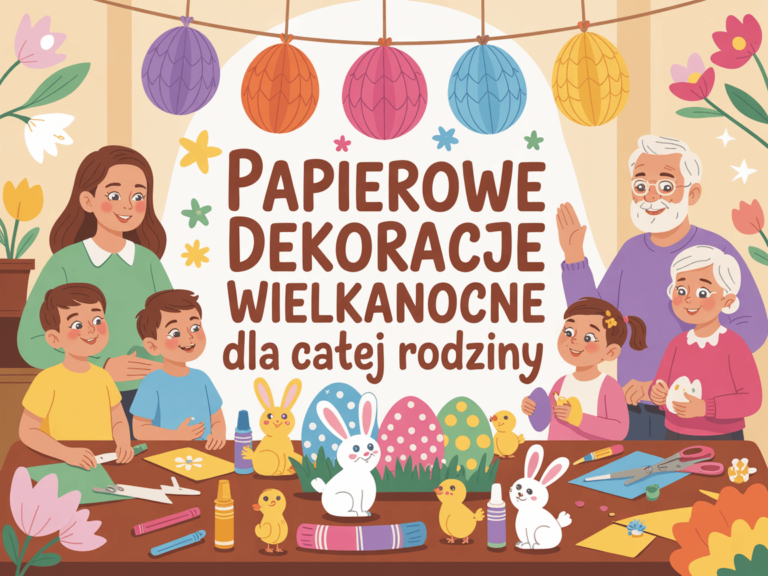 Papierowe dekoracje wielkanocne dla całej rodziny