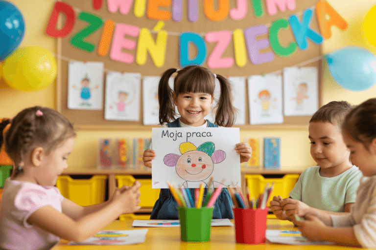 Prace plastyczne na Dzień Dziecka – pomysły, szablony i gotowe materiały do druku