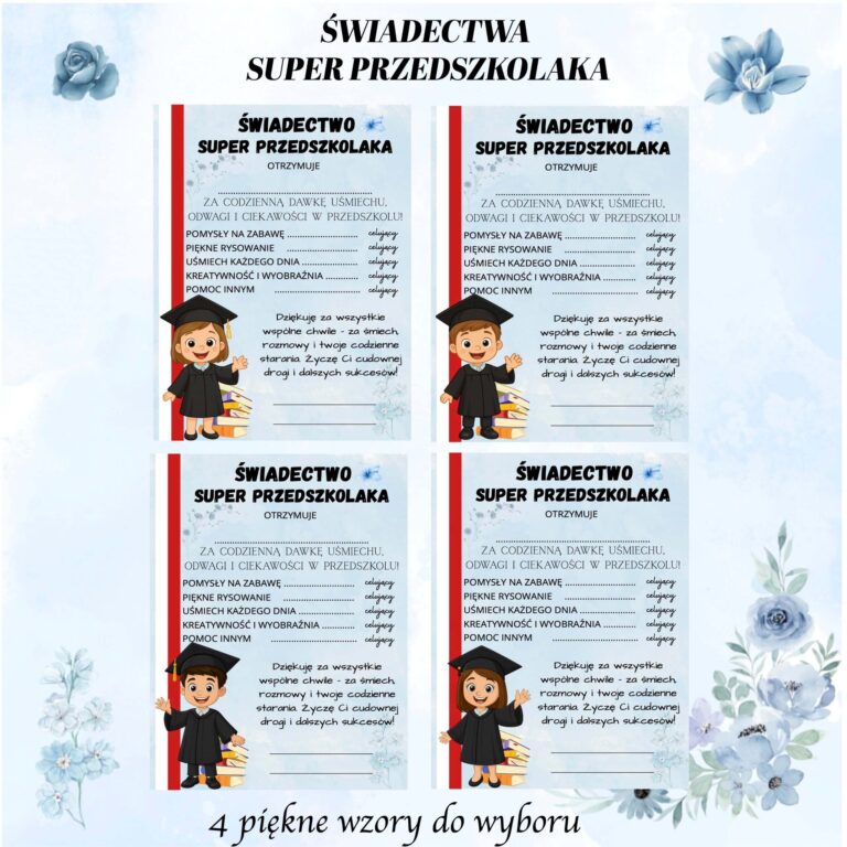Świadectwa Super Przedszkolaka