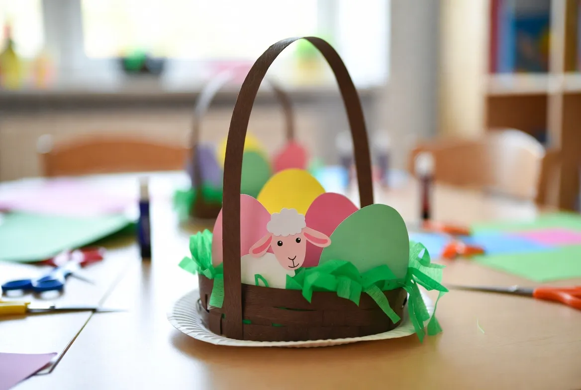 koszyczek wielkanocny praca plastyczna
