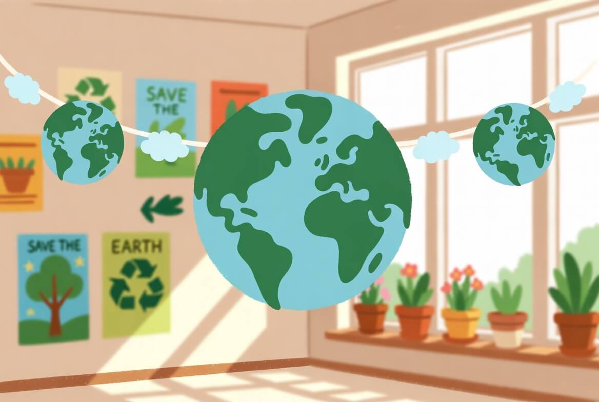 Dekoracja na Dzień Ziemi