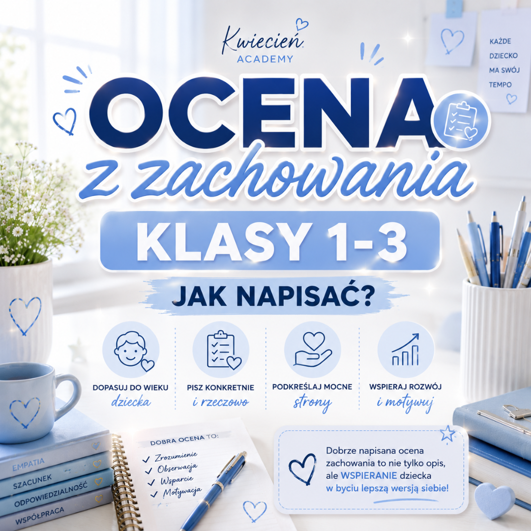 Ocena zachowania klasy 1-3 — jak napisać?
