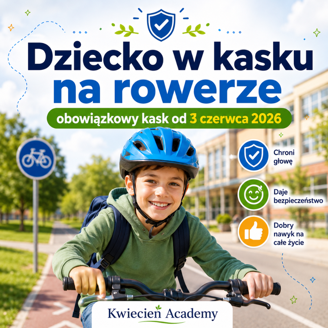 Dziecko w kasku na rowerze – obowiązkowy kask od 3 czerwca 2026