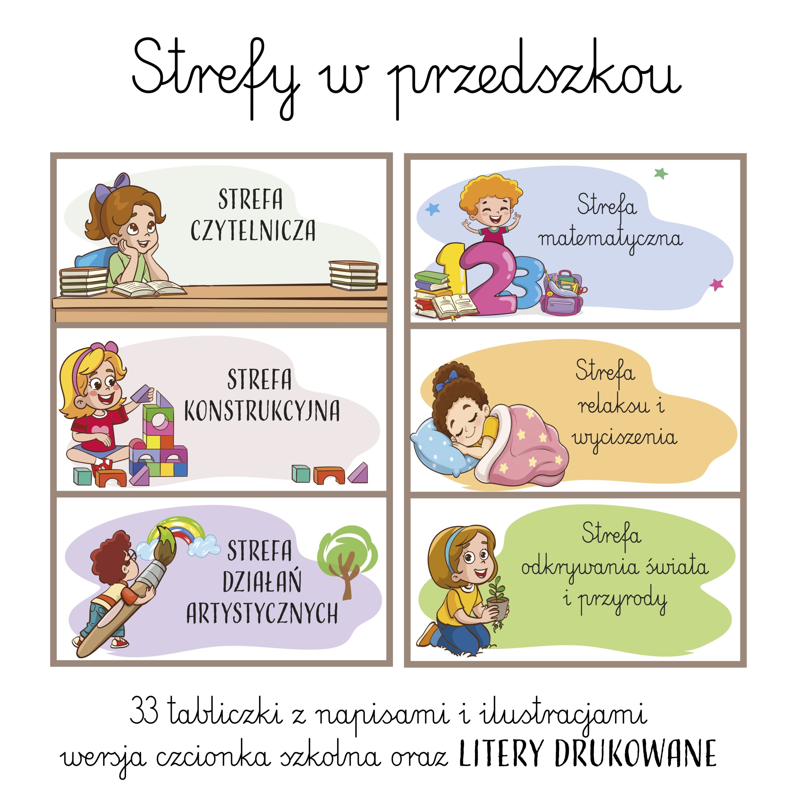 Strefy aktywności w przedszkolu