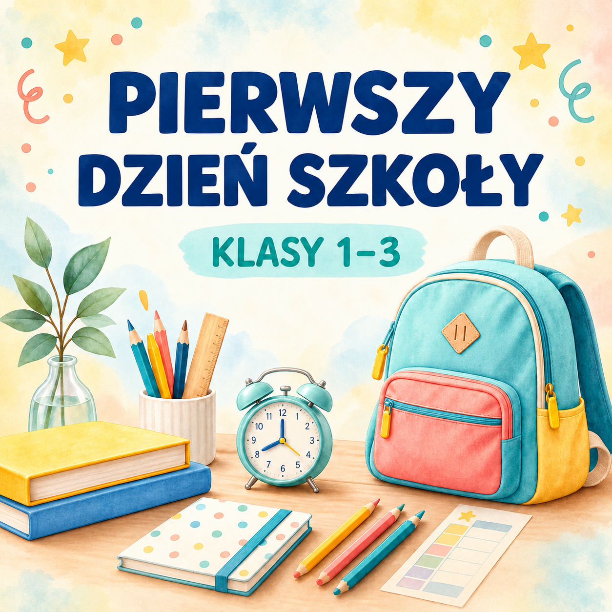 Pierwszy dzień szkoły w klasach 1–3 — plan na powrót po wakacjach