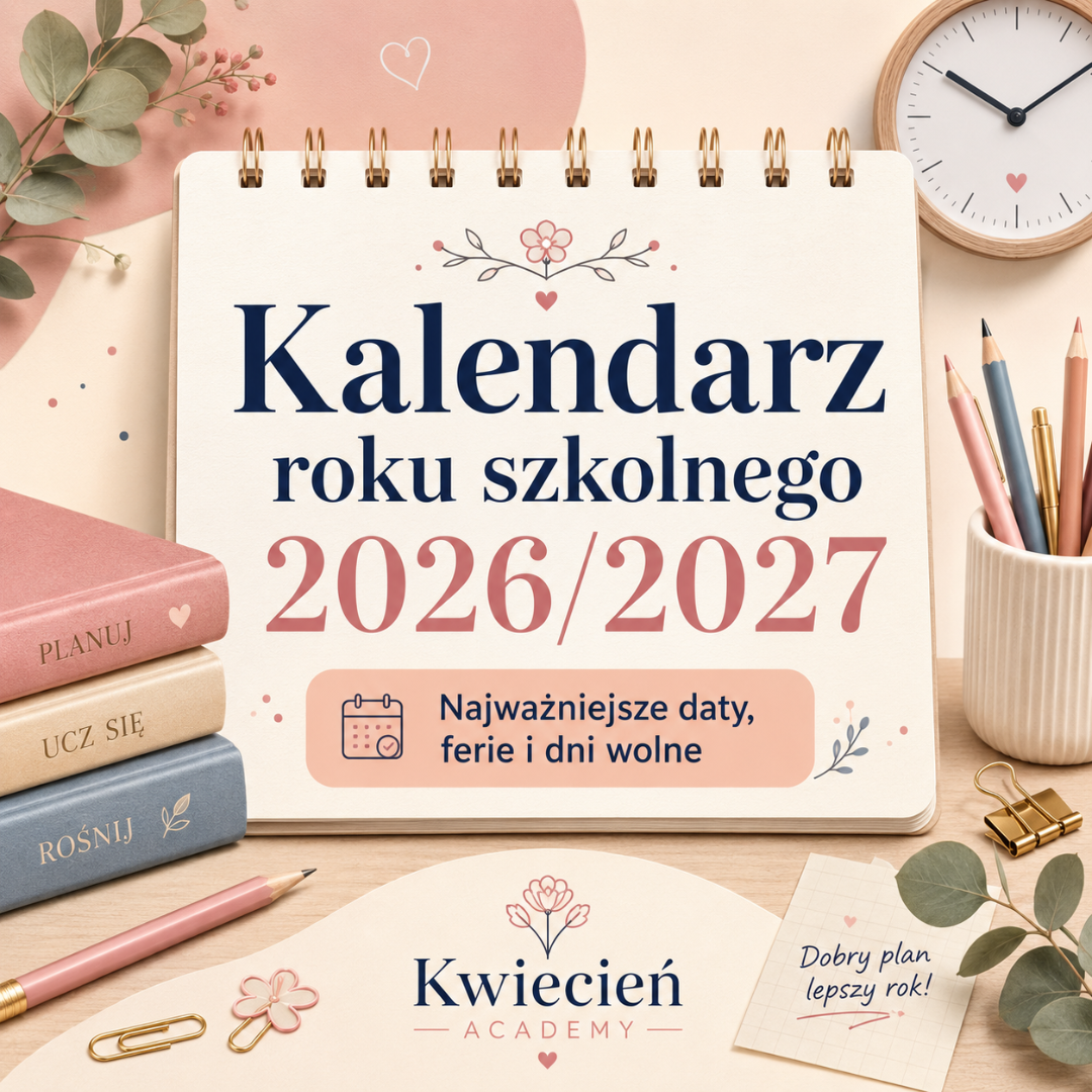 Kalendarz roku szkolnego 2026/2027 – ferie, dni wolne i ważne daty