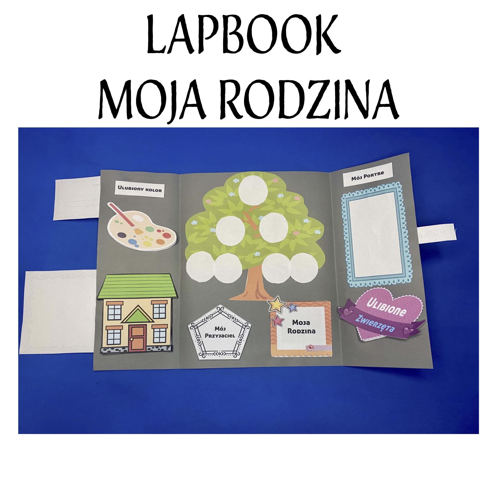 Lapbook Moja Rodzina – zestaw PDF z drzewem genealogicznym do druku