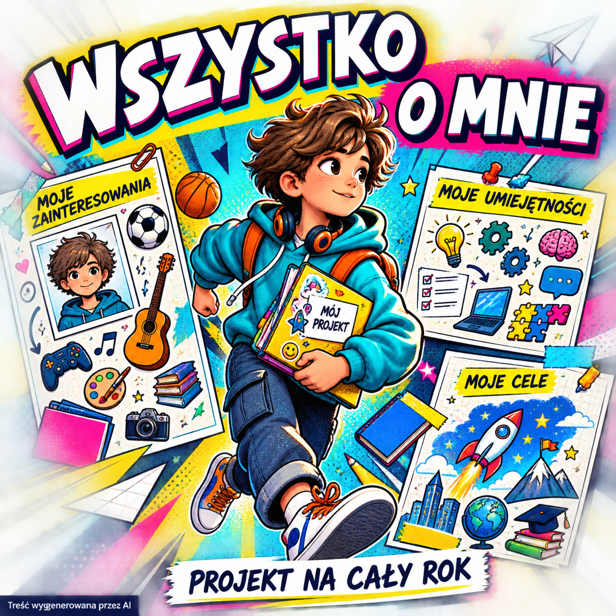 Wszystko o mnie — karta pracy jako projekt na cały rok