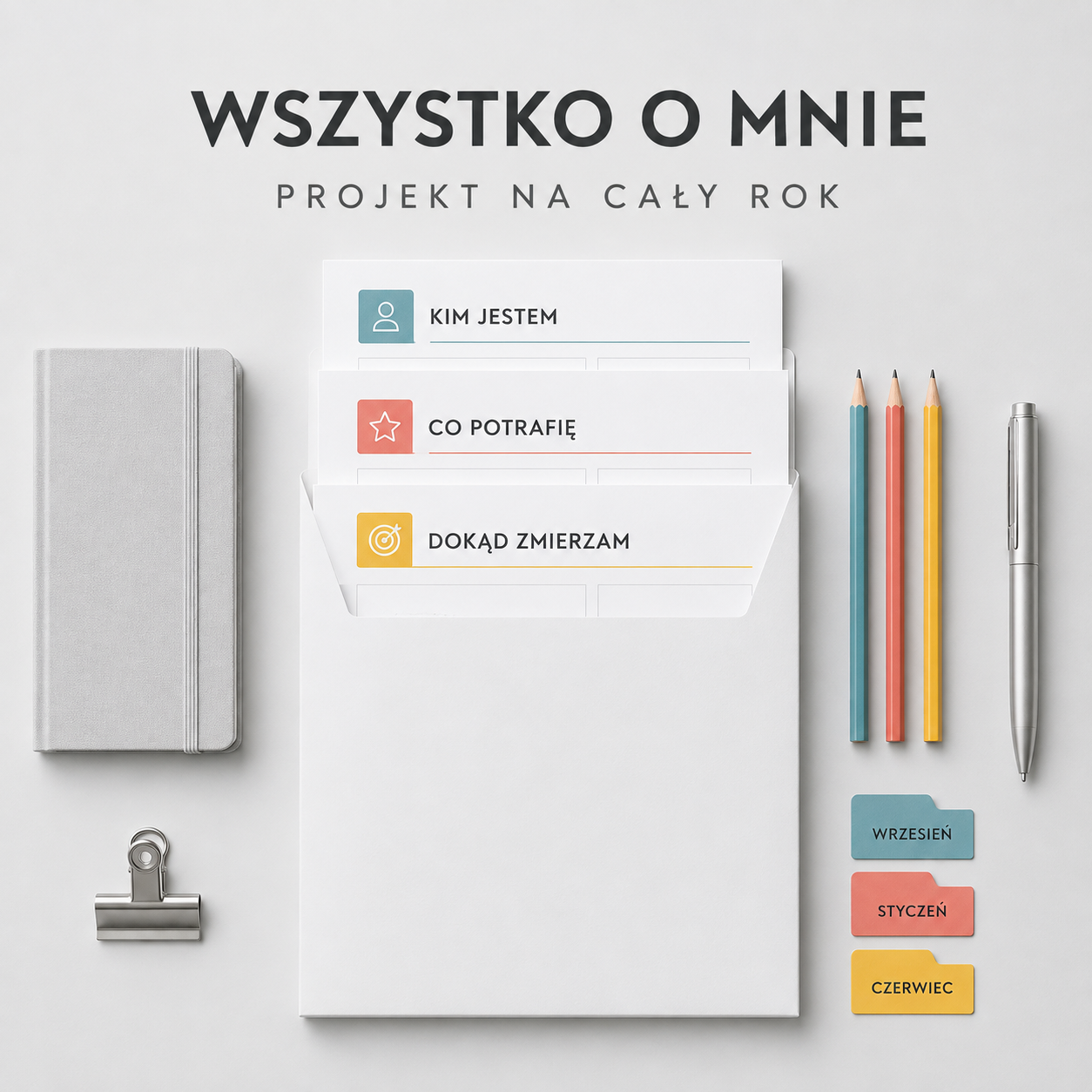 Wszystko o mnie — karta pracy jako projekt na cały rok