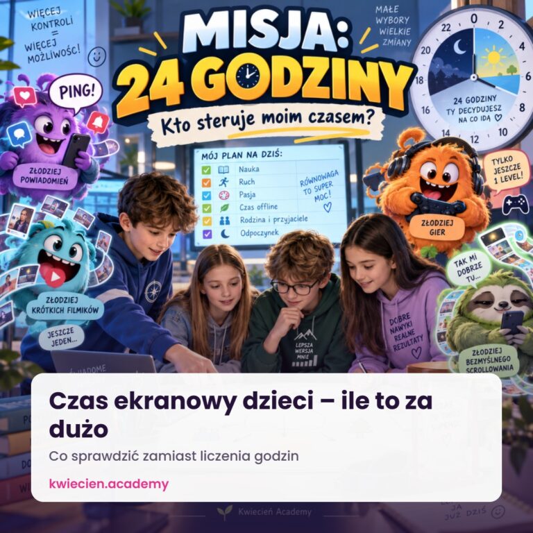 Czas ekranowy dzieci – ile to za dużo i jak o tym rozmawiać