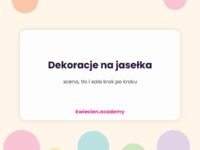 Okładka: Dekoracje na jasełka – scena, tło i sala krok po kroku