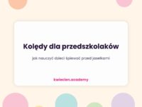 Okładka: Kolędy dla przedszkolaków – jak nauczyć dzieci śpiewać przed jasełkami