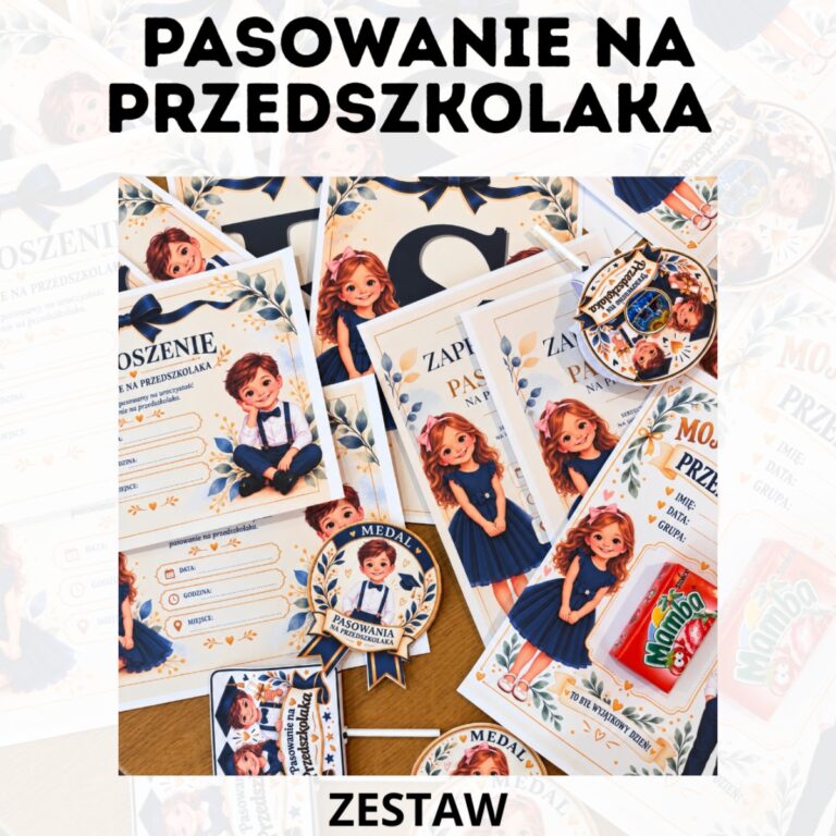 Pasowanie na przedszkolaka – zestaw materiałów do druku, medale i dyplomy
